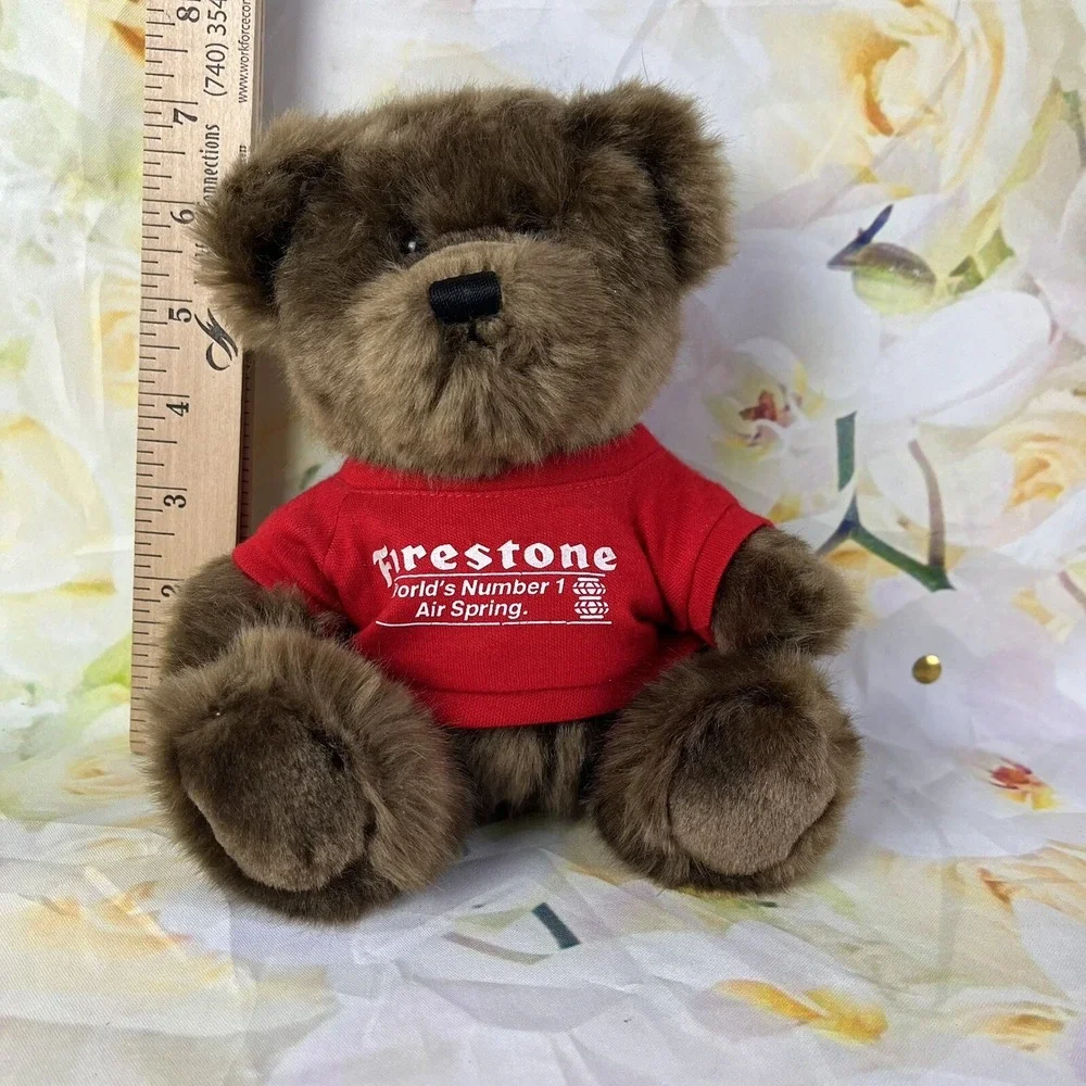 FIRESTONE Tires Advertising Plush Brown Bear Steven Smith Stuffed Animal Toy